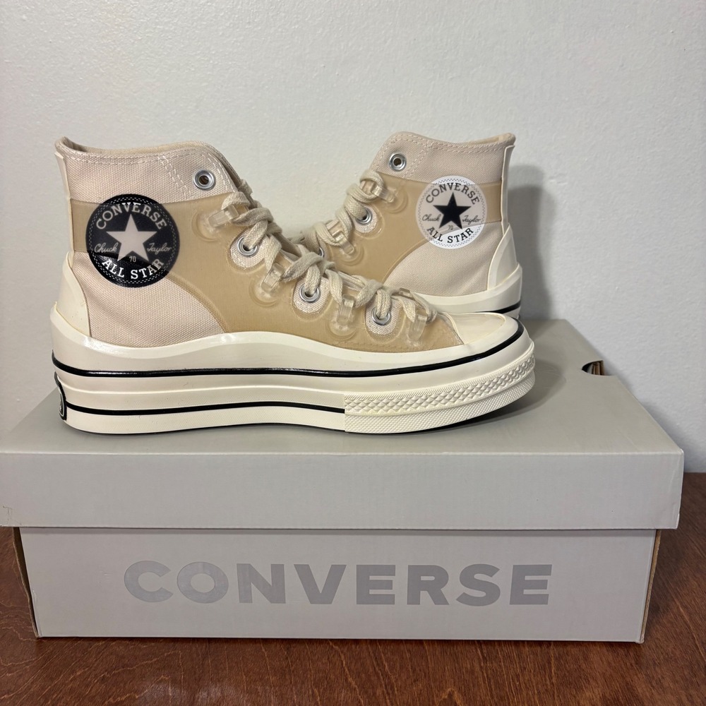 Converse Chuck 70 Utility Wave Hi Women 7.5 Ivory New Kim Jones